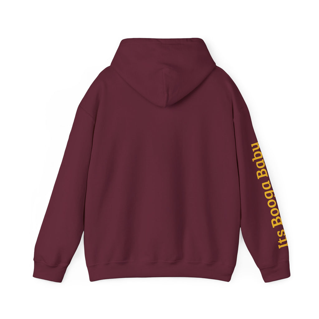 Bear With Hat Minimalist Hoodie — Casual Cute Animal Graphic Sweatshirt