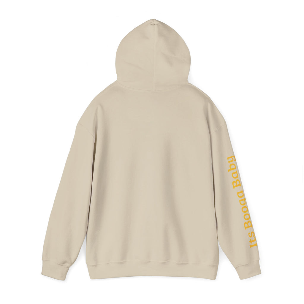 Bear With Hat Minimalist Hoodie — Casual Cute Animal Graphic Sweatshirt