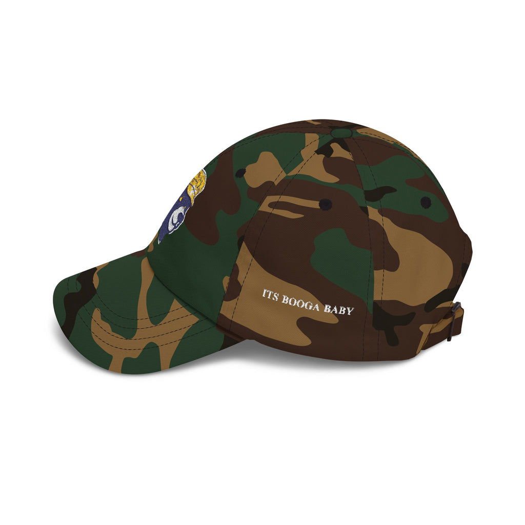 Dad Cap — Embroidered Bear with Yellow Bucket Hat