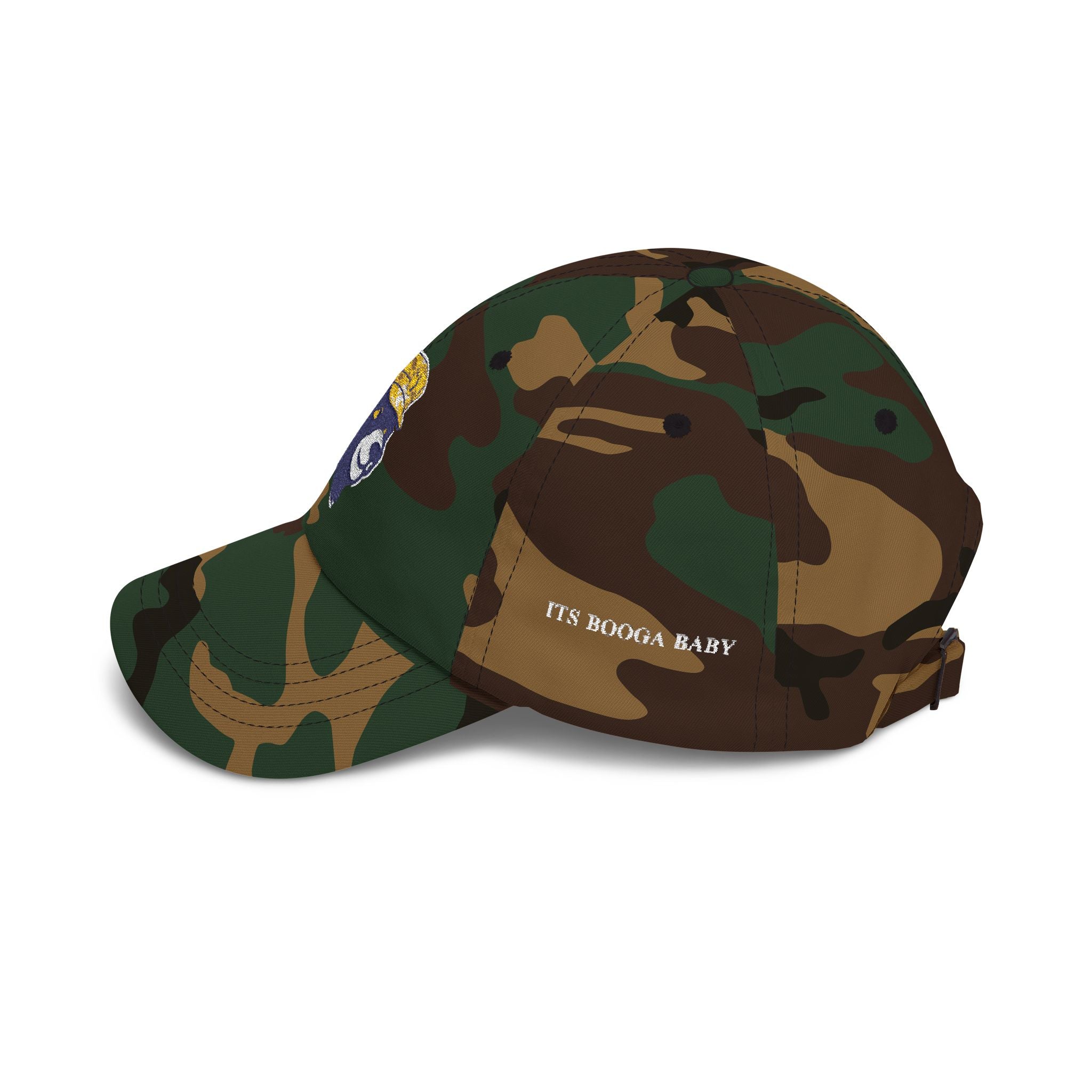 Dad Cap — Embroidered Bear with Yellow Bucket Hat