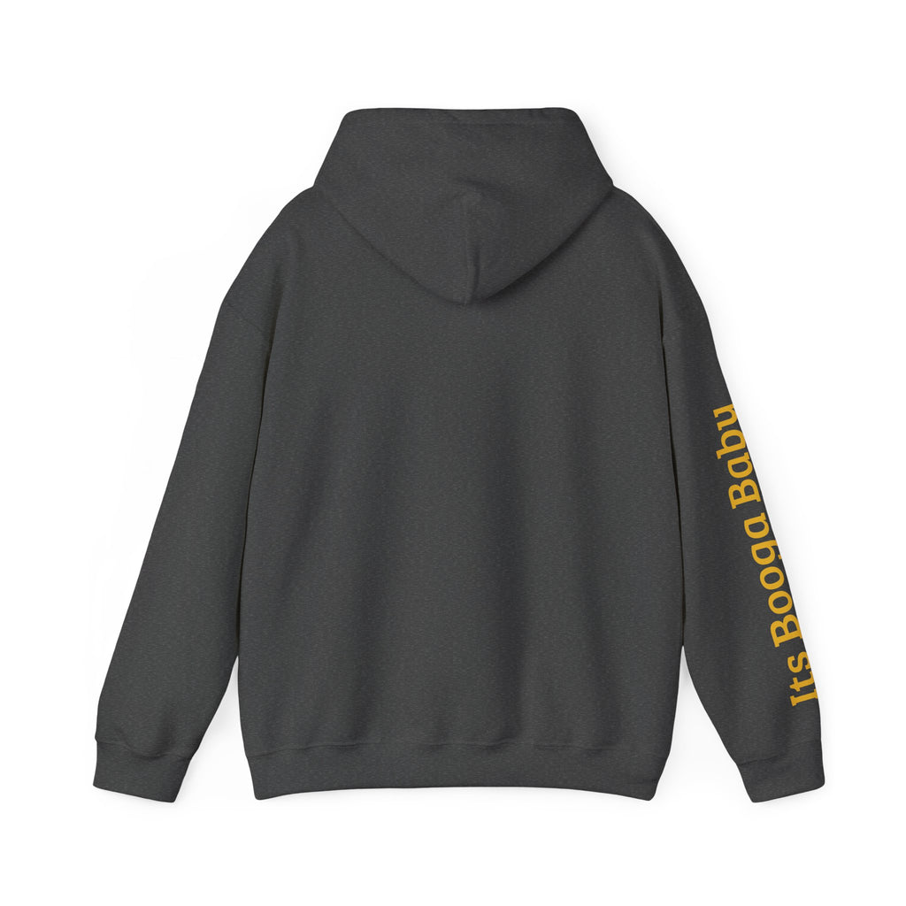 Bear With Hat Minimalist Hoodie — Casual Cute Animal Graphic Sweatshirt