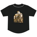 Military Bear Baseball Jersey — Tactical Soldier Graphic Short Sleeve Button-Up