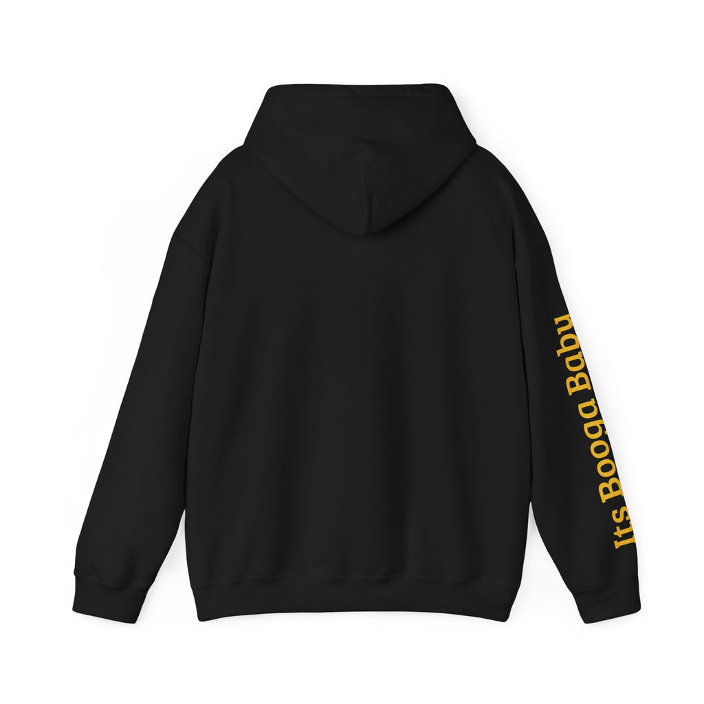 Bear With Hat Minimalist Hoodie — Casual Cute Animal Graphic Sweatshirt