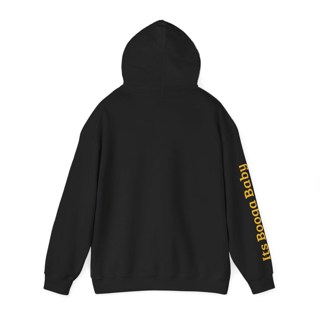 Bear With Hat Minimalist Hoodie — Casual Cute Animal Graphic Sweatshirt