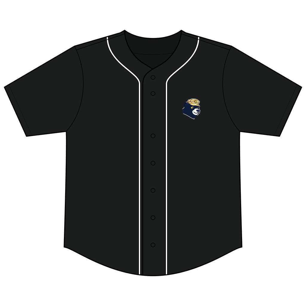 Military Bear Baseball Jersey — Tactical Soldier Graphic Short Sleeve Button-Up