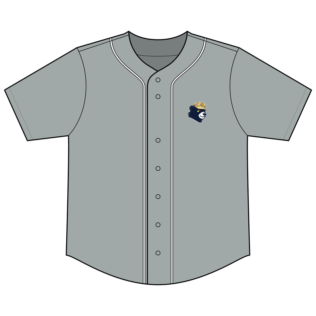 Military Bear Baseball Jersey — Tactical Soldier Graphic Short Sleeve Button-Up