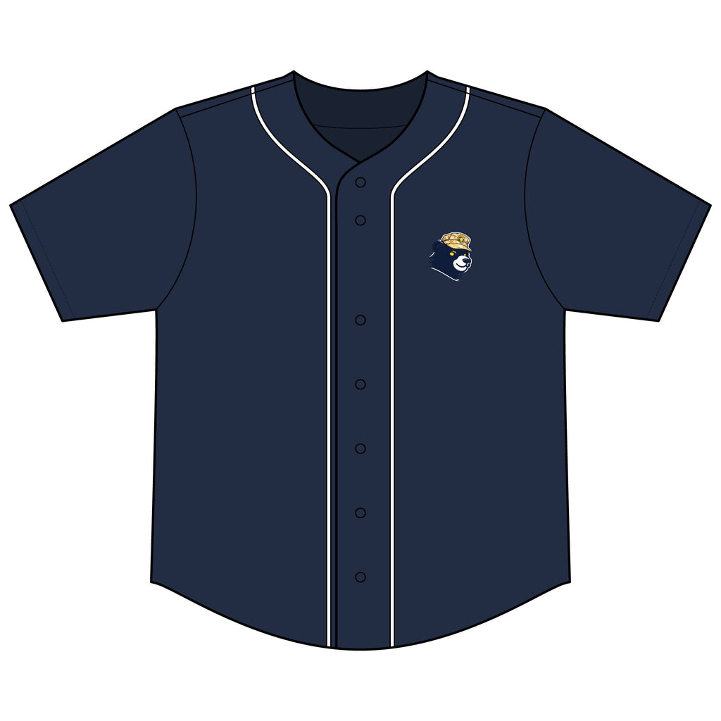Military Bear Baseball Jersey — Tactical Soldier Graphic Short Sleeve Button-Up