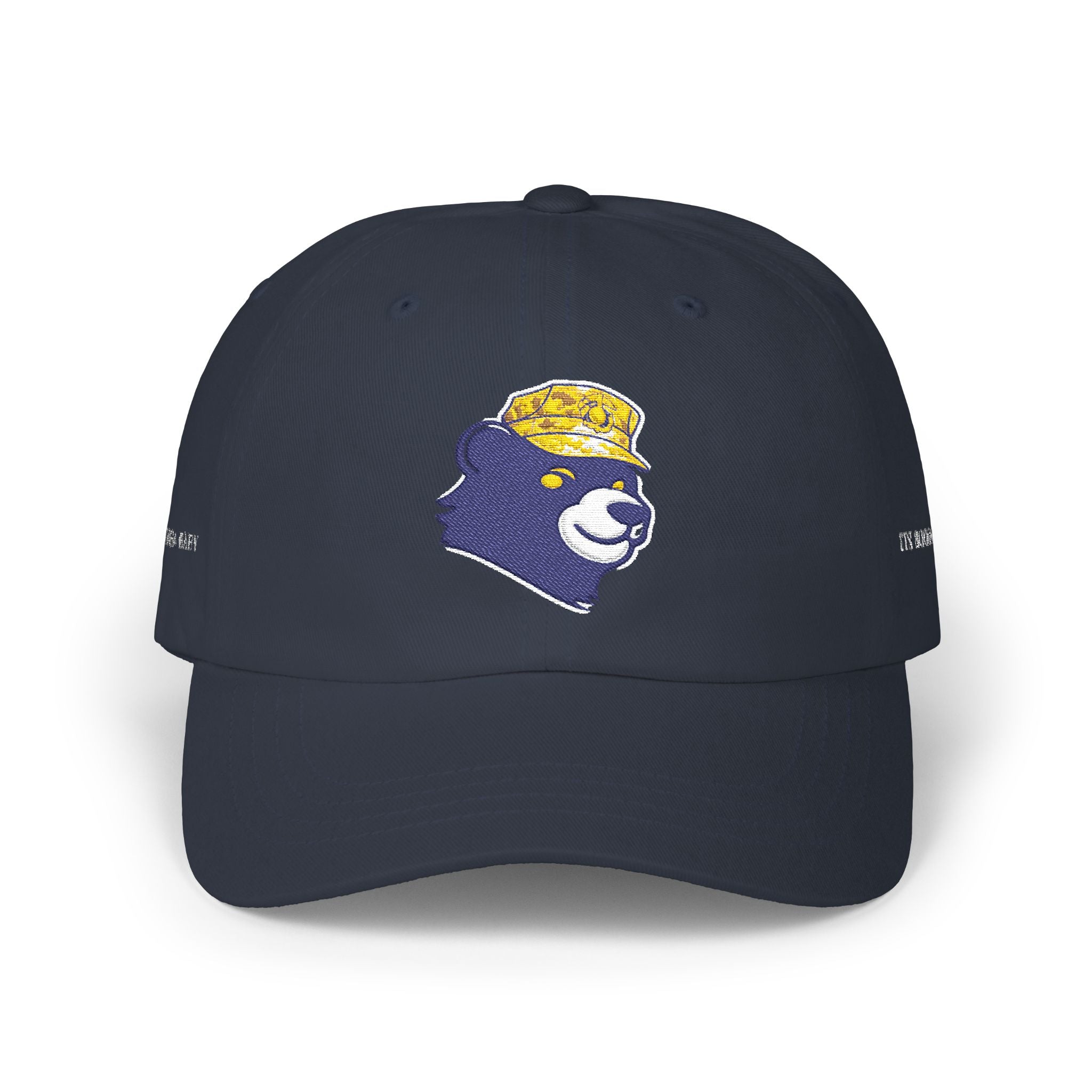 Dad Cap — Embroidered Bear with Yellow Bucket Hat