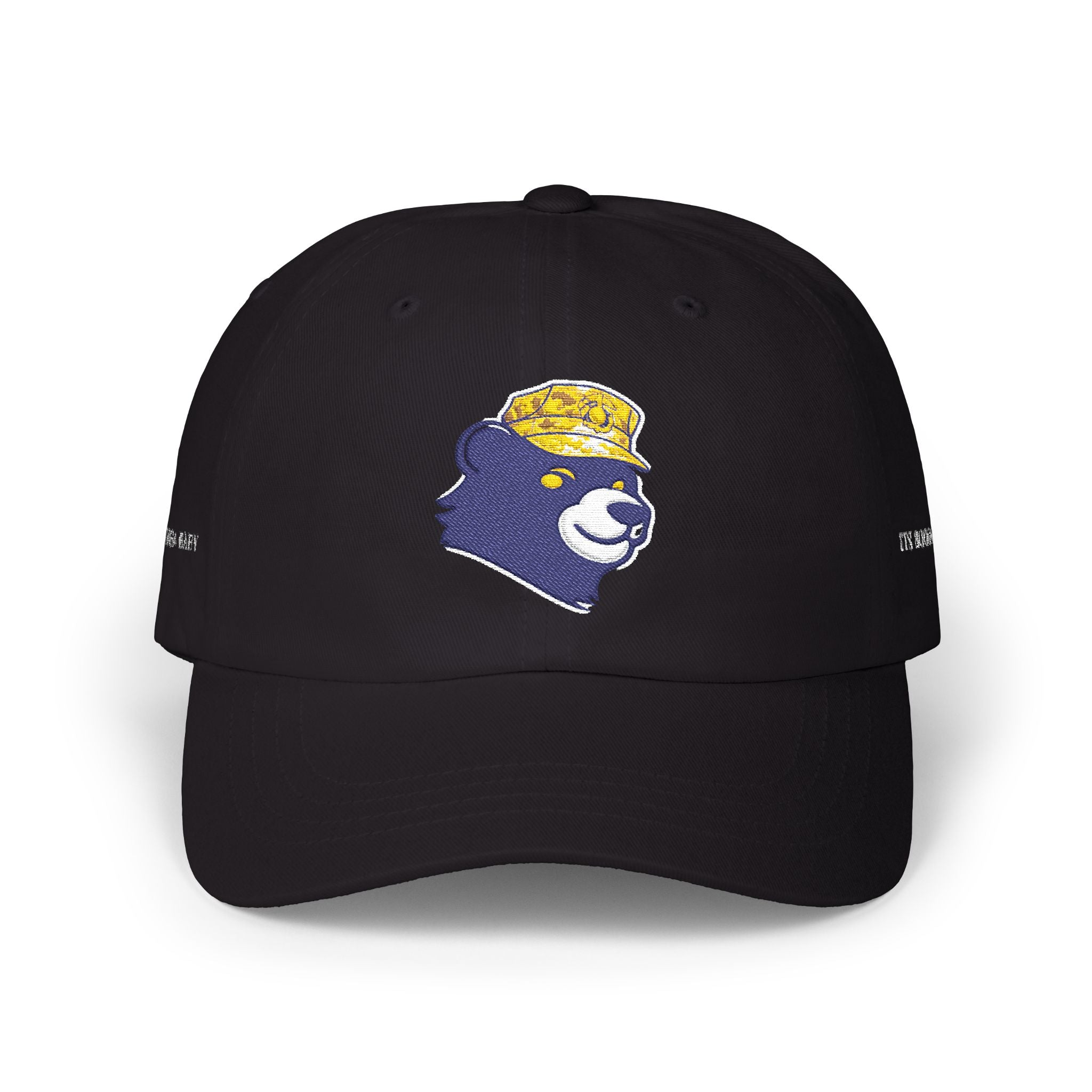 Dad Cap — Embroidered Bear with Yellow Bucket Hat