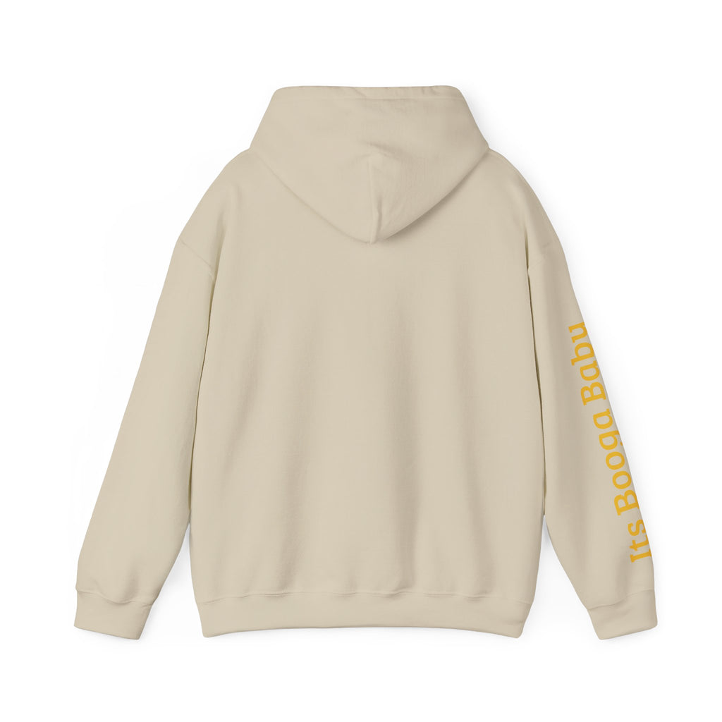 Bear With Hat Minimalist Hoodie — Casual Cute Animal Graphic Sweatshirt
