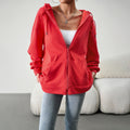 Loose casual hoodie cardigan hooded jacket